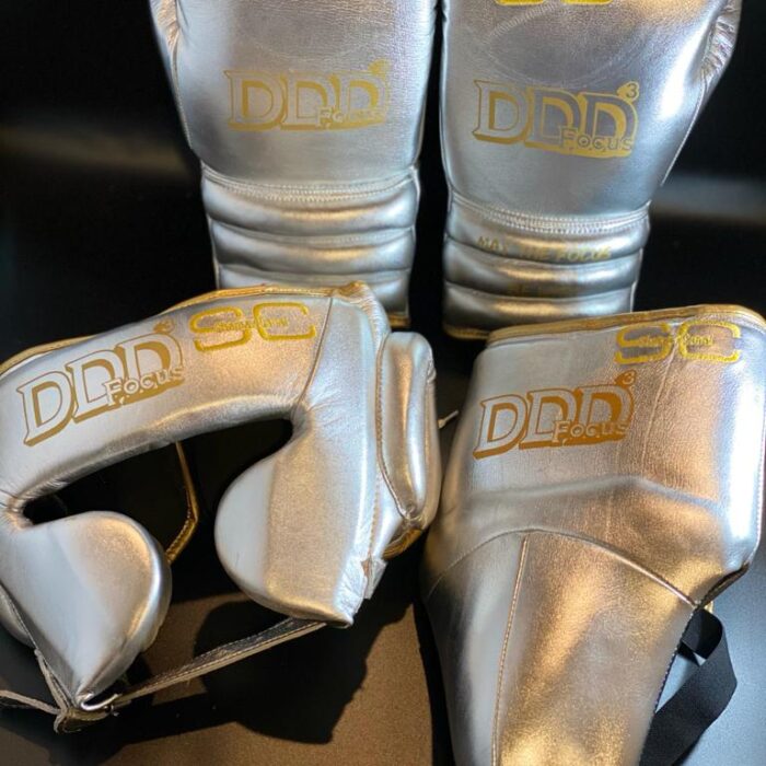 All Metallic Silver Gold Trim