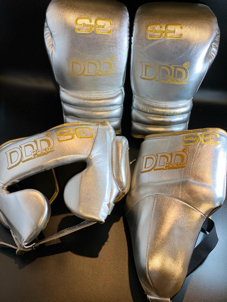 All Metallic Silver Gold Trim