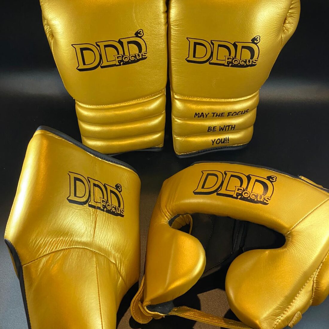All Gold Black Trim