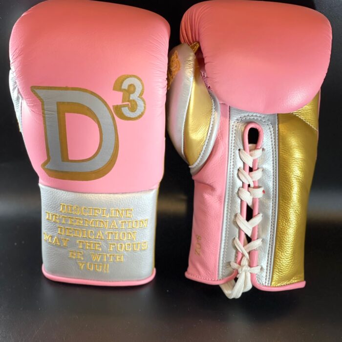 Pro Gloves Pink , Gold & Silver