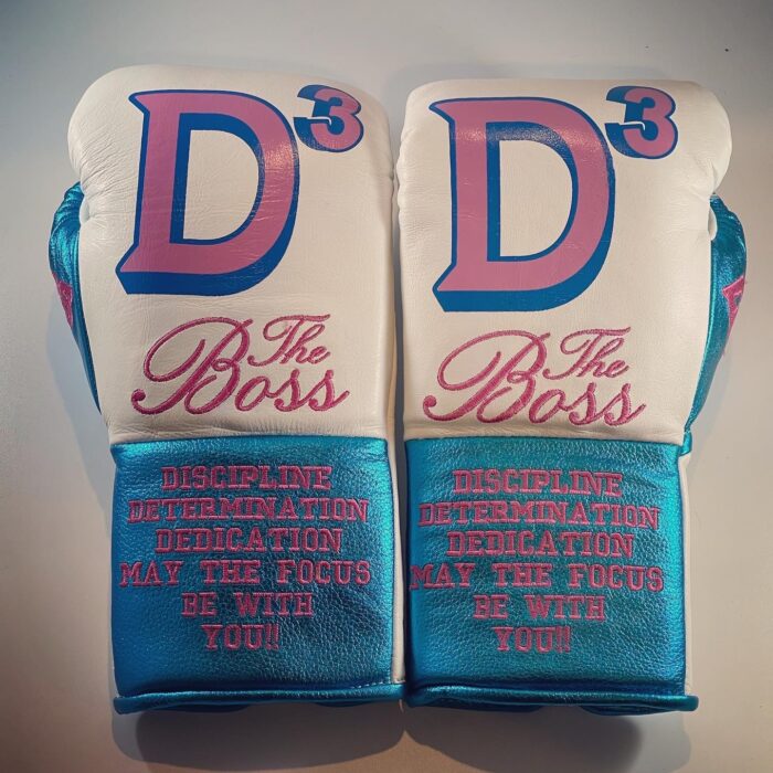 Pro Gloves White, Turquoise blue & Pink